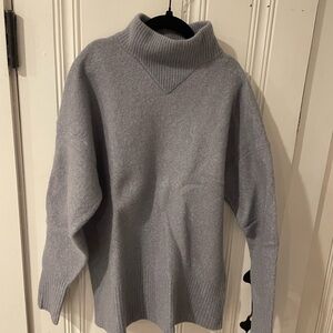 Everlane Heather Gray Cowl Neck Sweater